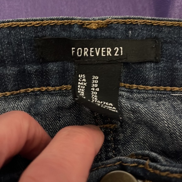 Forever 21 Short Denim Jean Shorts Size 30 - Picture 3 of 4